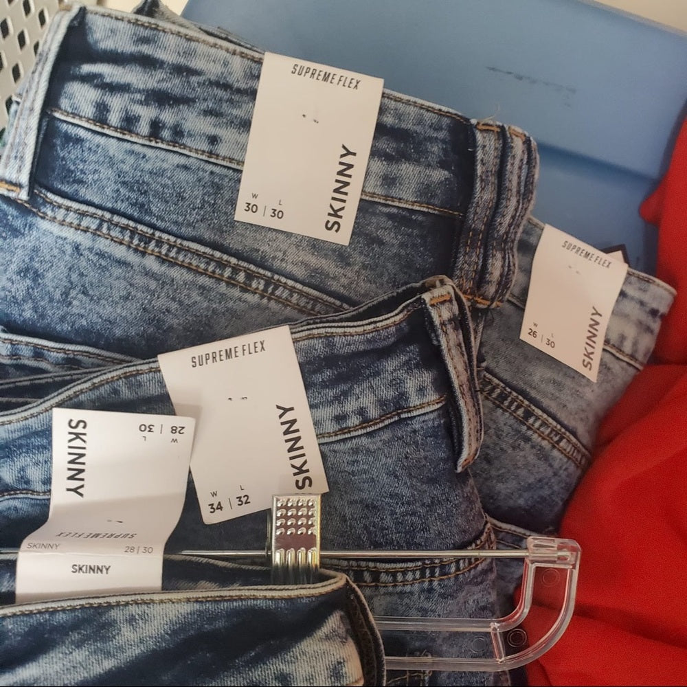 Sz various ripped denim track jeans