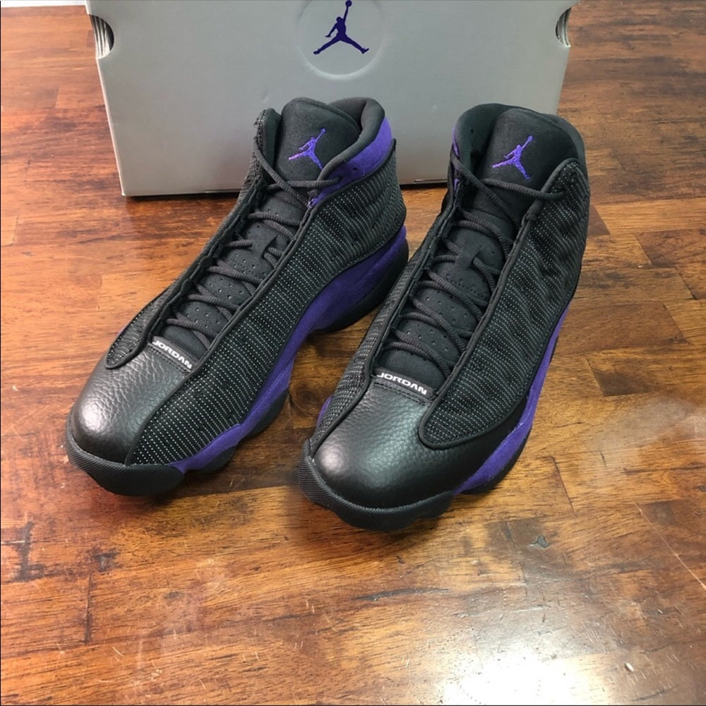 Retro 13s black & purple sz Various