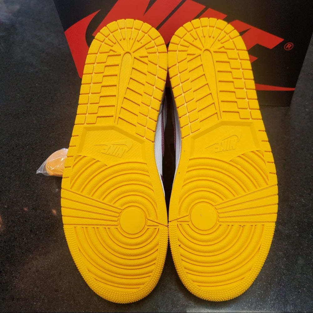 Sz 9.5 HIGH OG PURPLE & CHEESE YELLOW