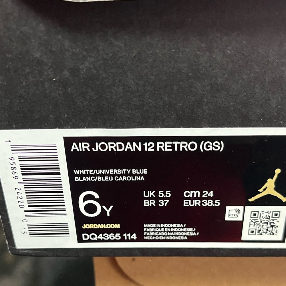 Sz Various Retro 12 s emoji university blue