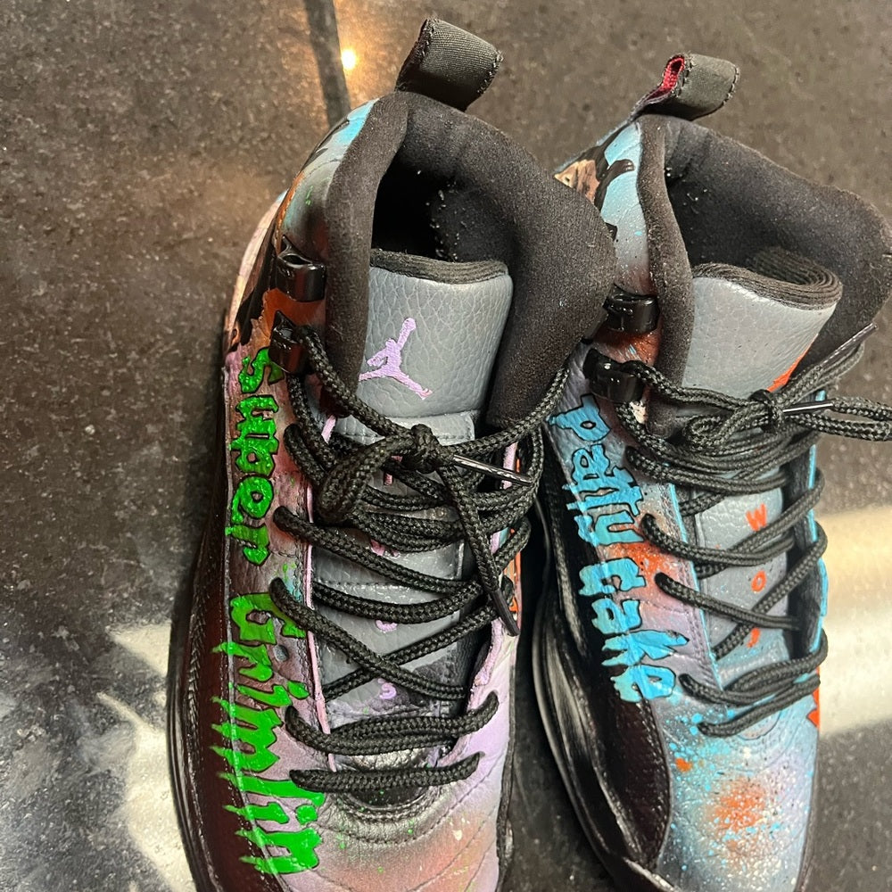 Kodak black custom Sz 4.5 air Jordan retro 12