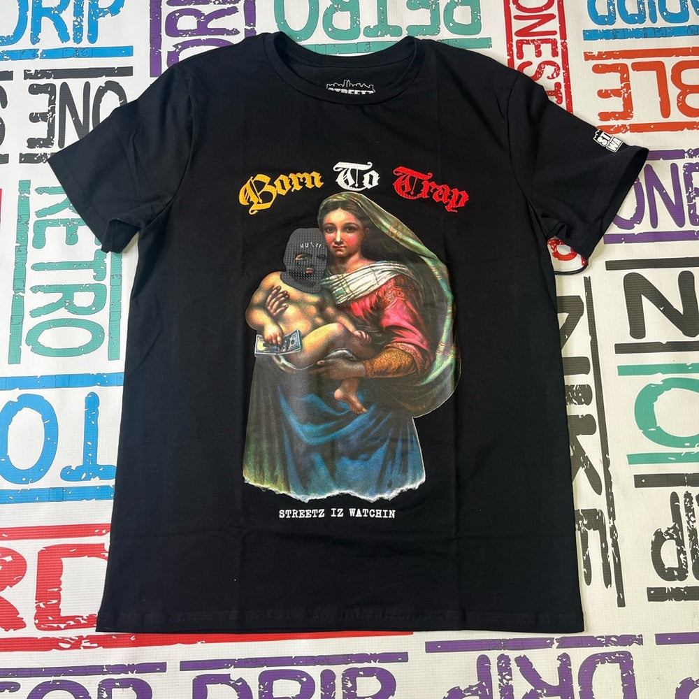 Born 2 trap graphic tee Sz Various
