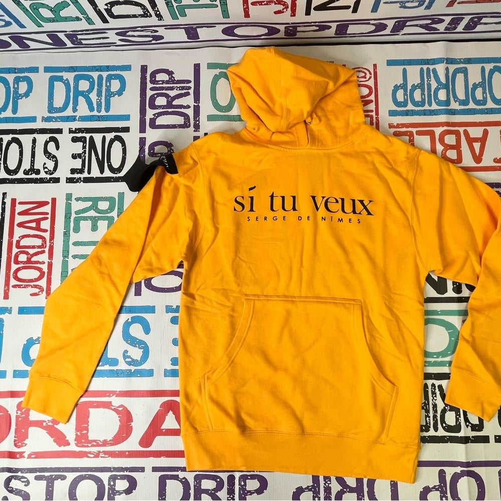Sz Various Se tu veux hoodie cheese yellow