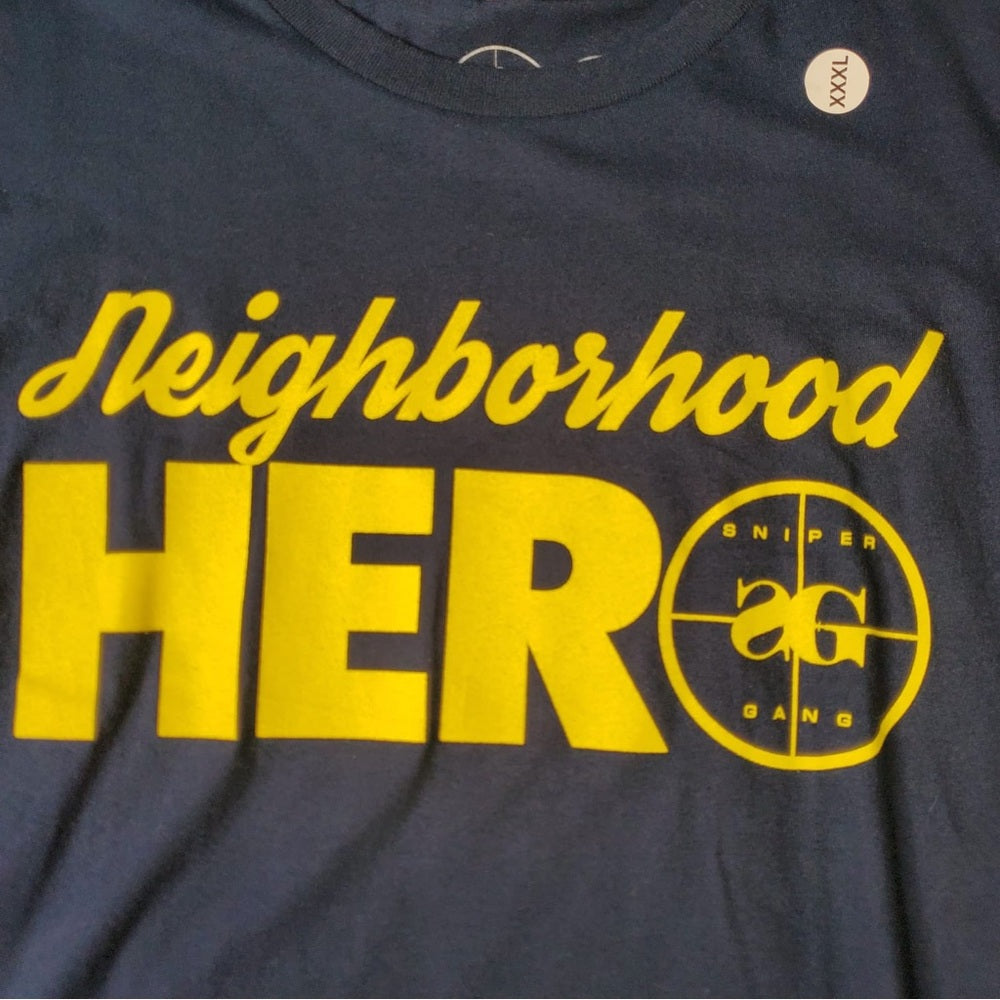 Sniper gang tee Sz 3xl blue