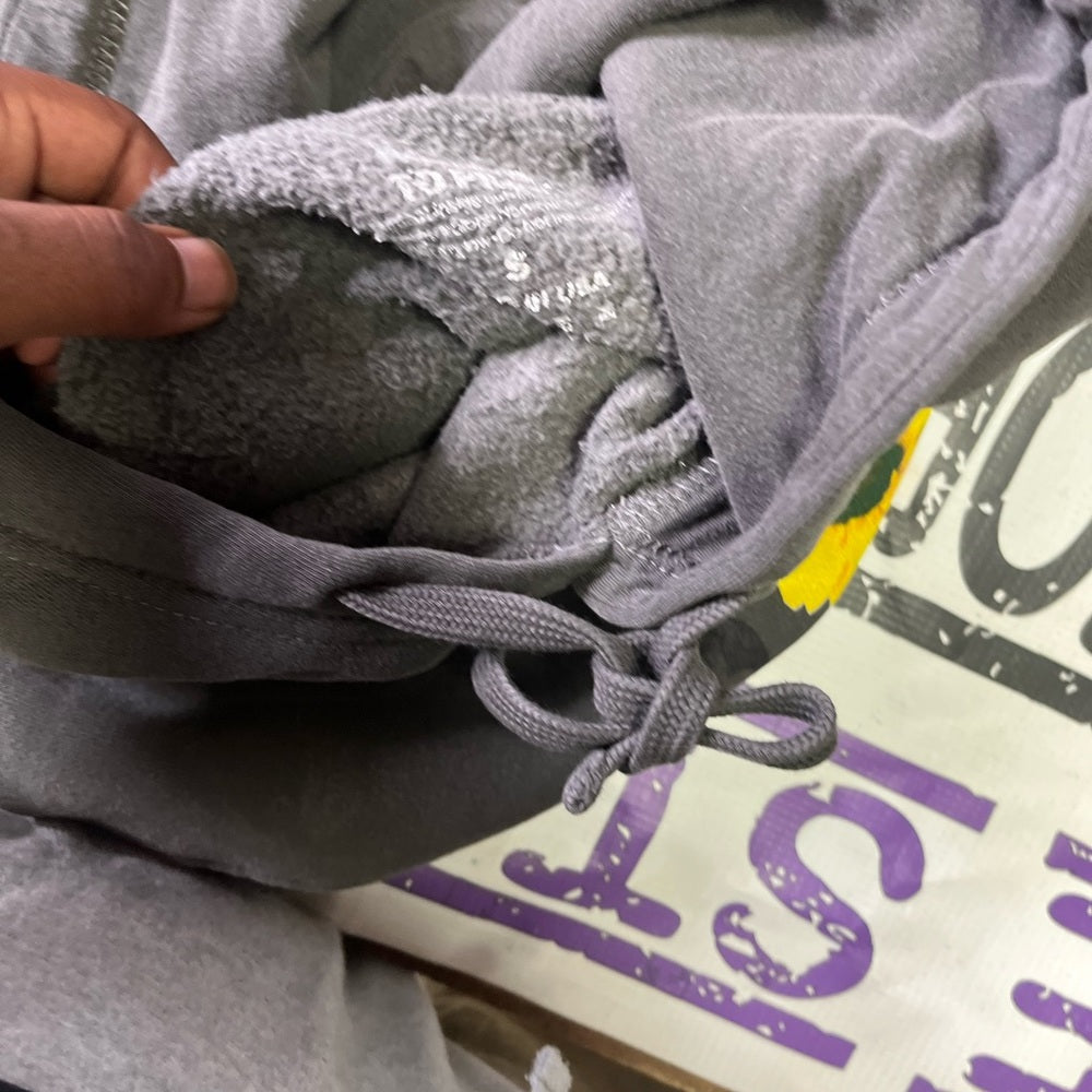 Sz Various dust gray graphic hoodie