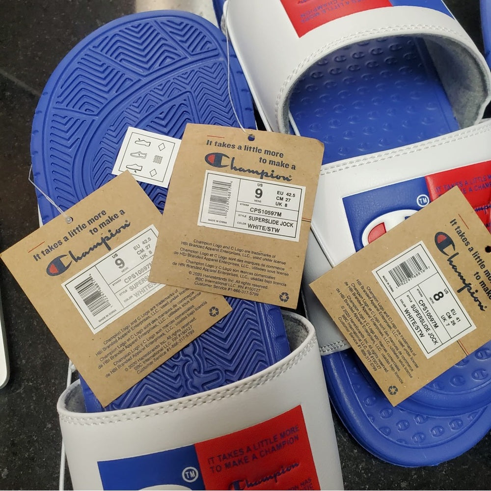 Sz Various champion slippers brand colors