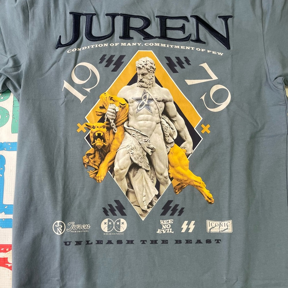 Juren blue t shirt sz various