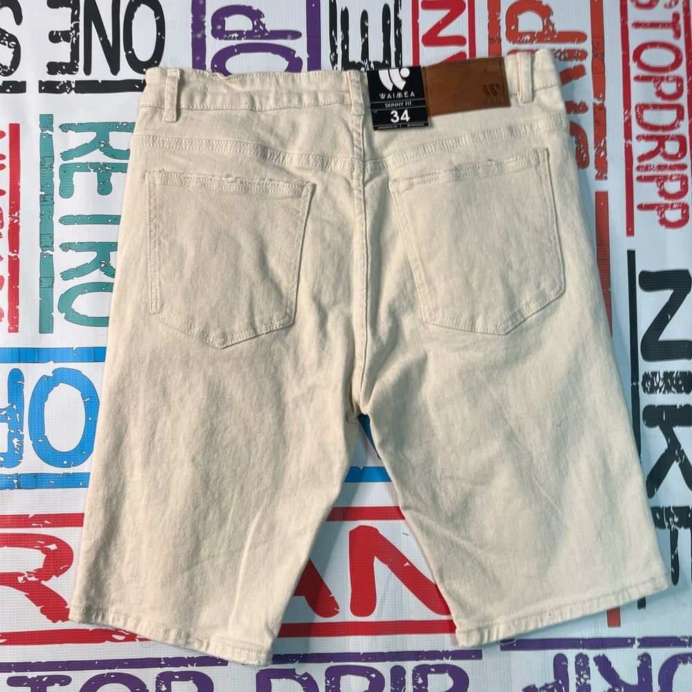 Sz 34 Paintsplash denim jean shorts