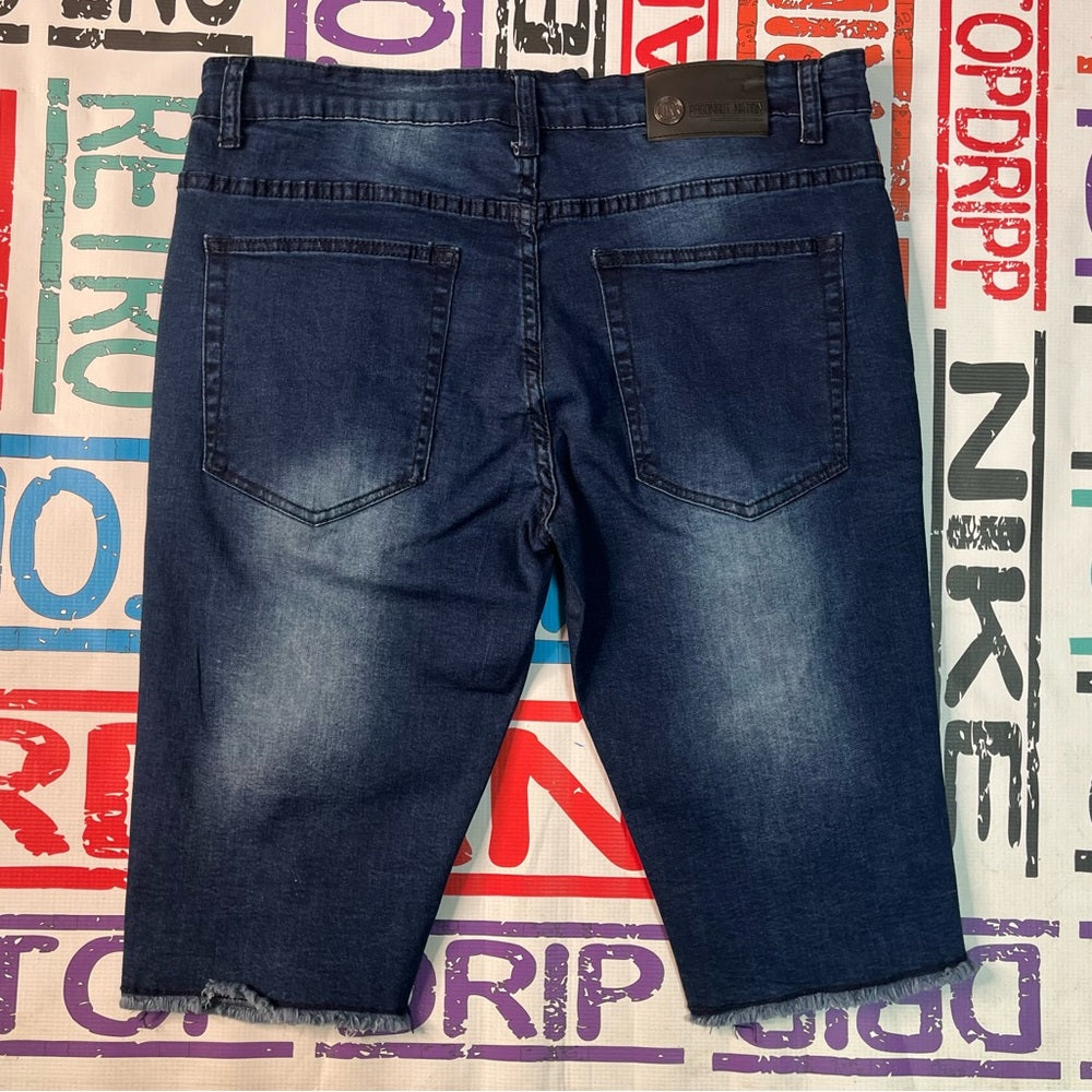 Sz 34 blue denim shorts