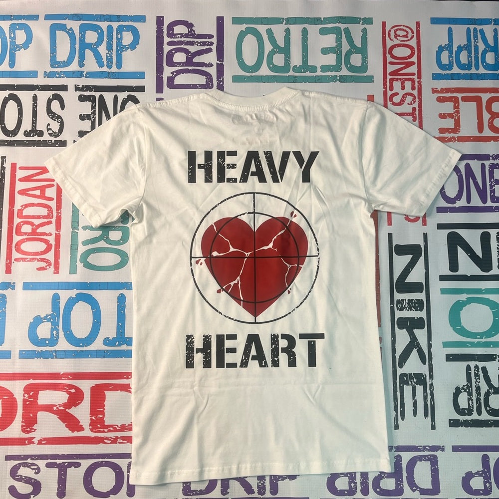 Sz Various heavy heart graphic tee