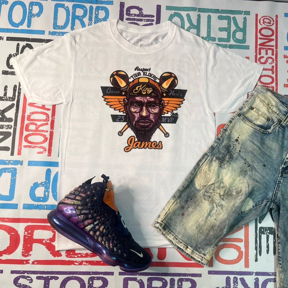 Lebron James graphic tee Sz various