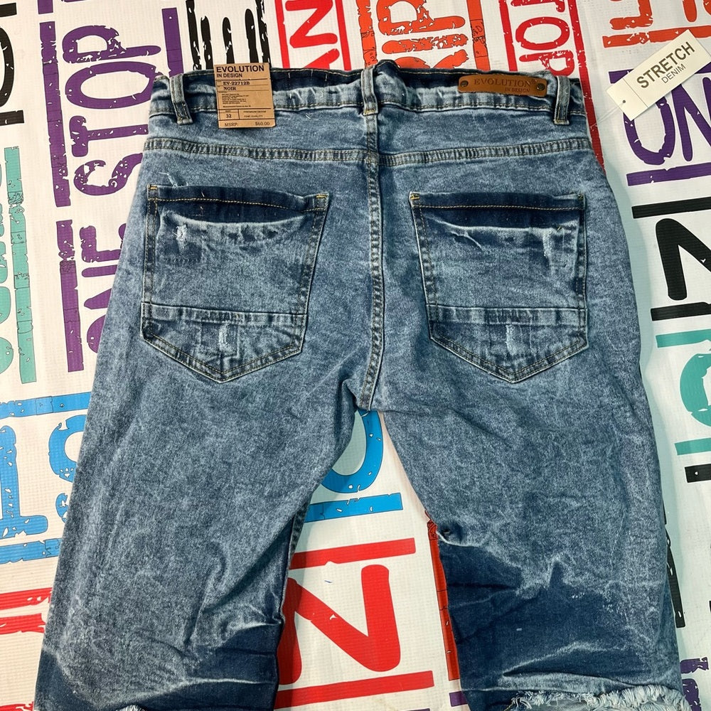 Sz Various denim ripped evolution Jean shorts