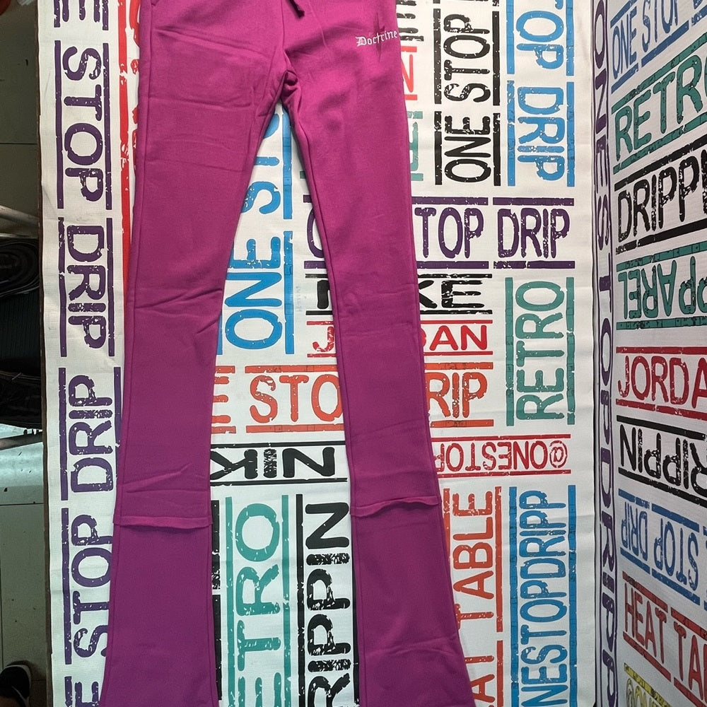 Stack joggers purple sz various