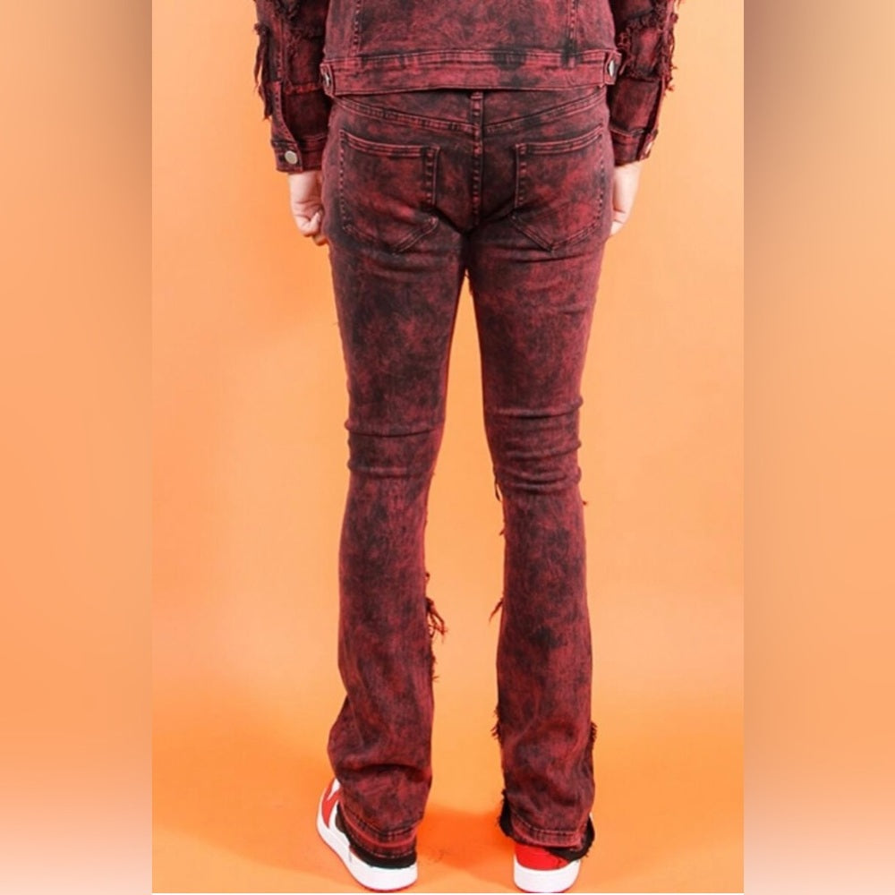 Sz Various 508 Maze Stack Jeans Rose