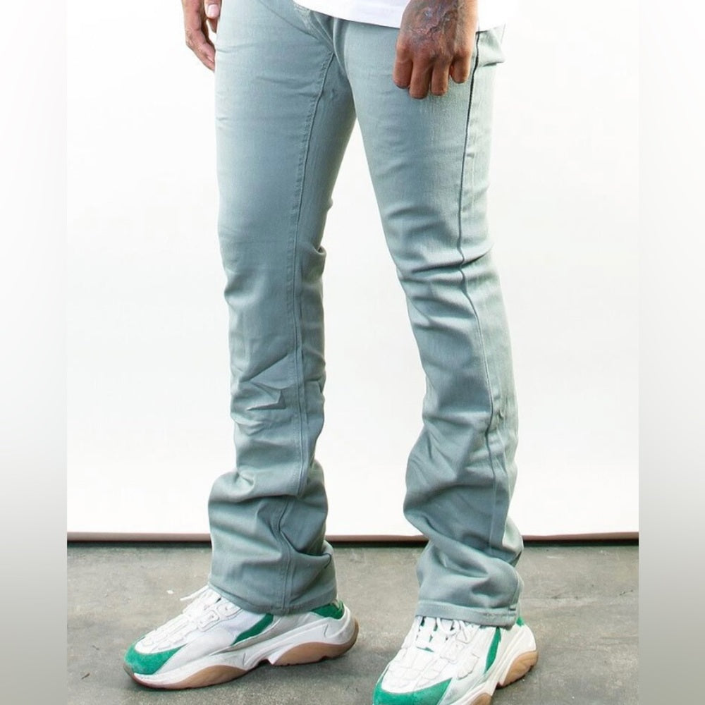 508 "Fence" Stack Jeans Sage Sz various