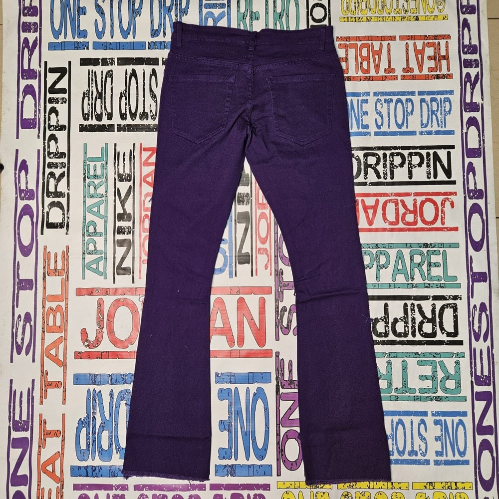 Purple ripped stacks Sz various