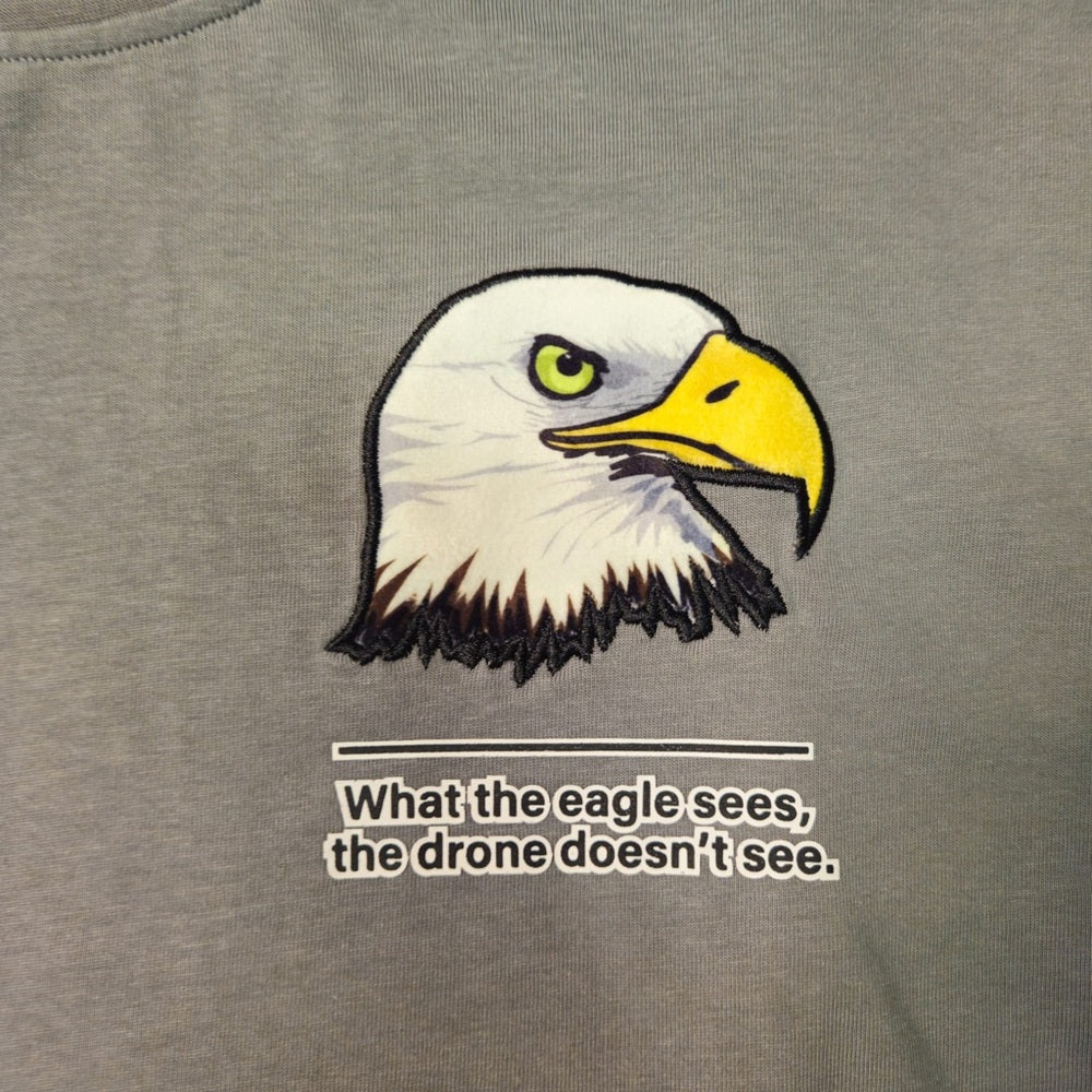 Eagles vs Human tee Sz various gray