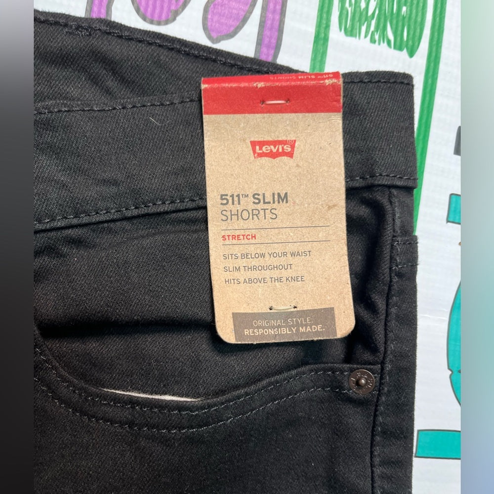 Sz 42 Levi jean shorts black