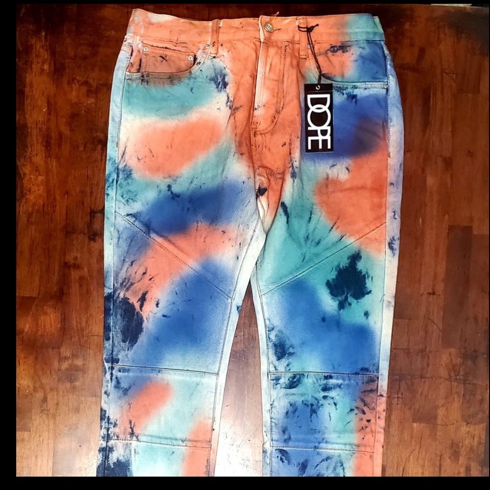 2 piece 2xl dope jacket tye dye