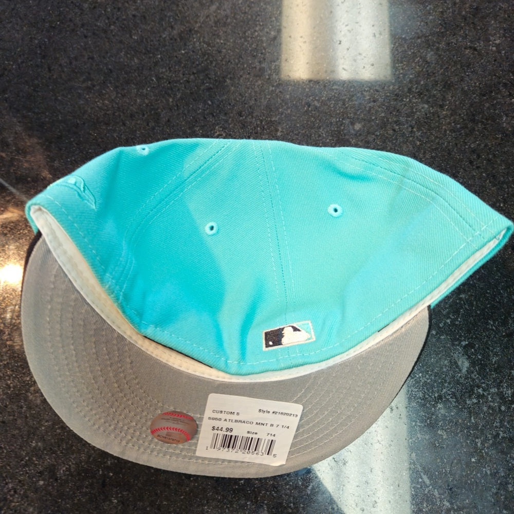 Atlanta braves fitted cap sz 7 1/4