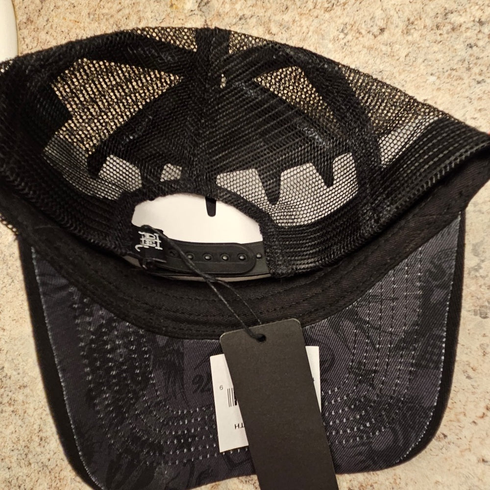 Men's Rhinestone Panther Trucker Hat