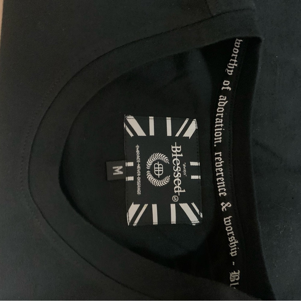 Blessed t shirt Sz medium black