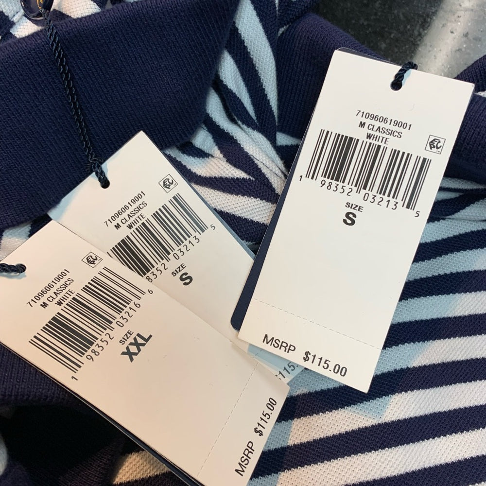 SZ VARIOUS Polo by Ralph Lauren Men's Striped Polo Shirt - Black and White