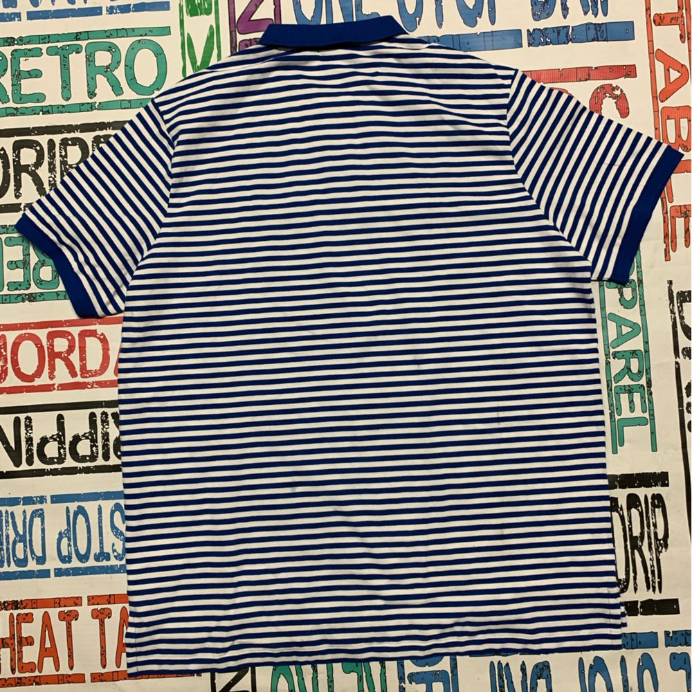 Striped Blue Polo Shirt Classic fit