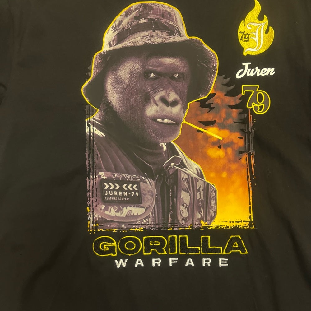 Gorilla Warfare Black T-Shirt Juren sz various