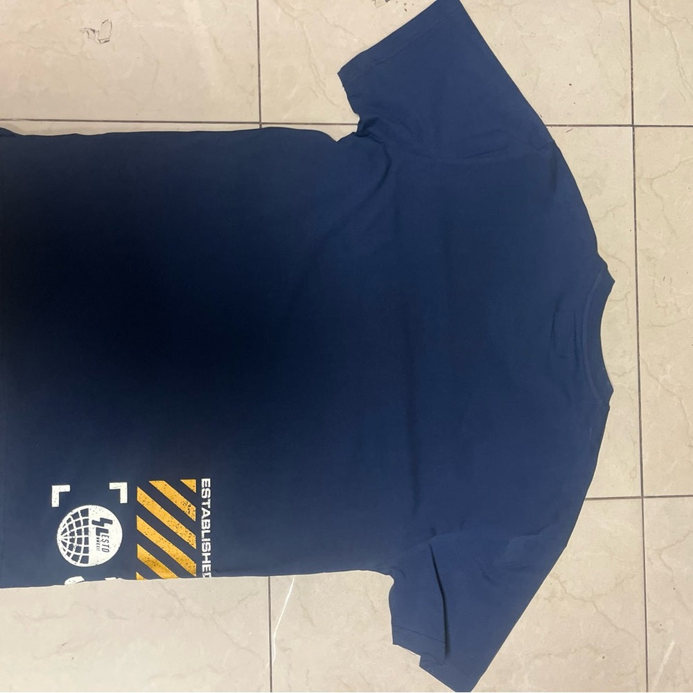 Navy say less Graphic T-Shirt for Men