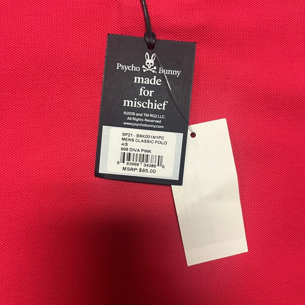 Psycho Bunny polo tee sz small