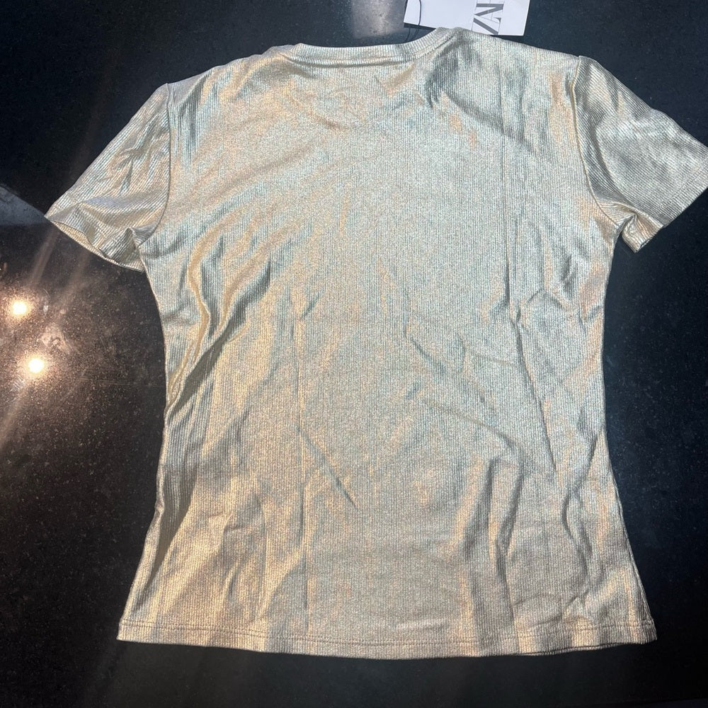 Metallic gold Women's Top