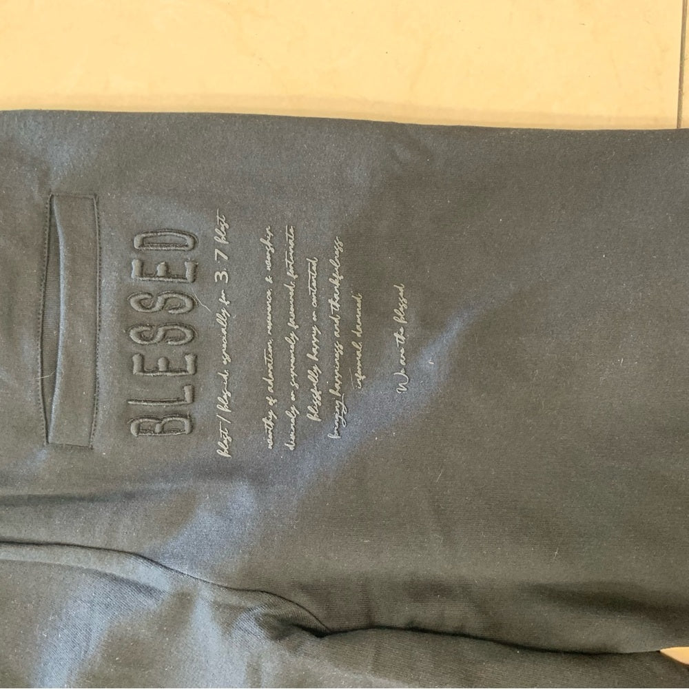 Blessed jogger zipper sweatpants Sz medium