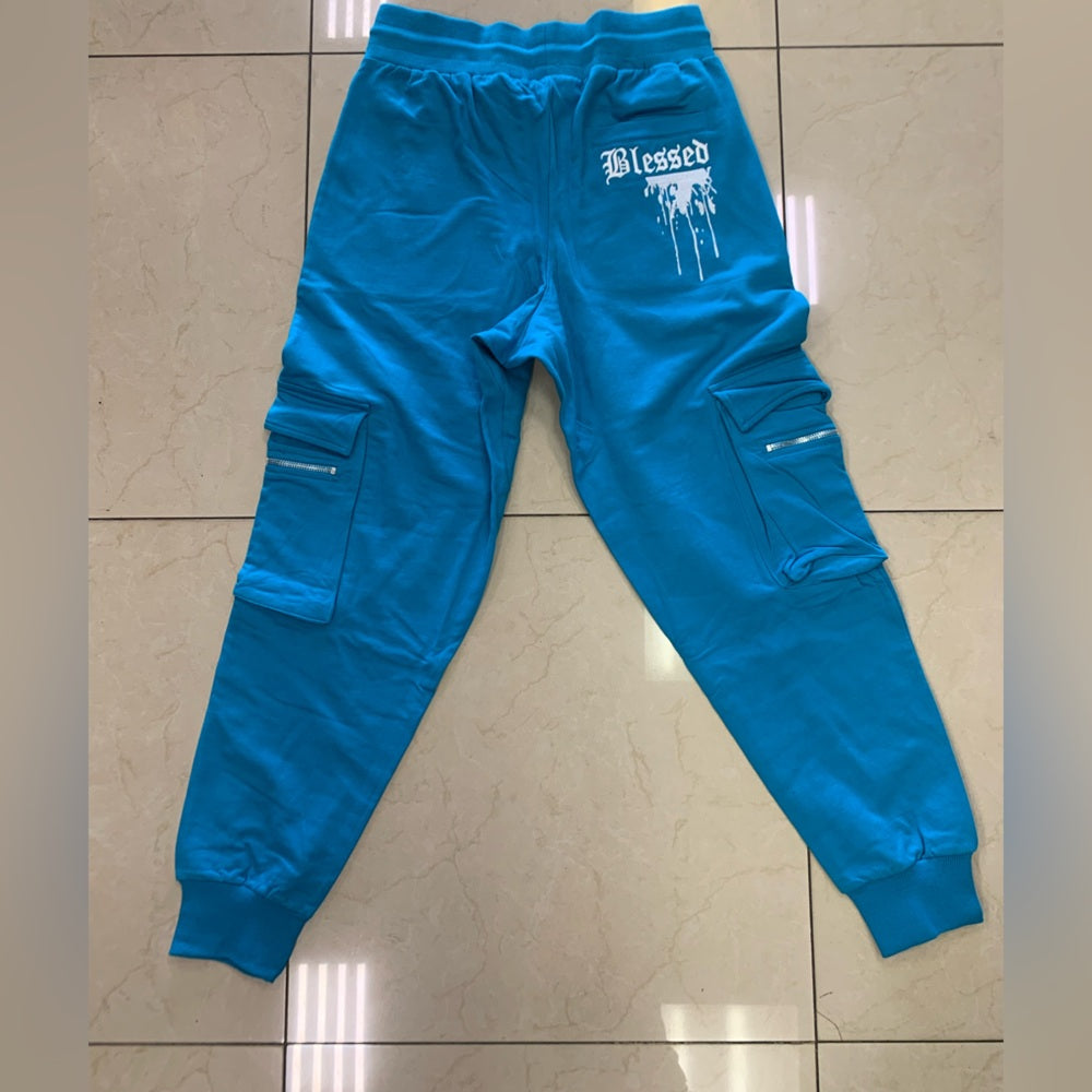 Blessed jogger zipper sweatpants Sz medium