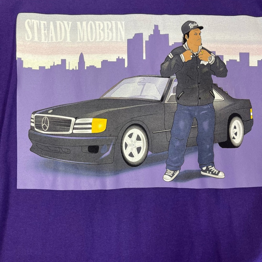 Purple Graphic Men's Shirt sz xl steady mobbin