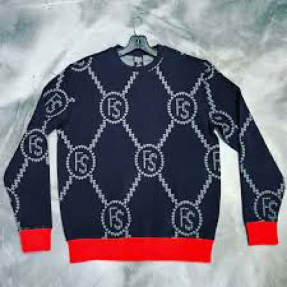 Stylish Black and Red Sweater