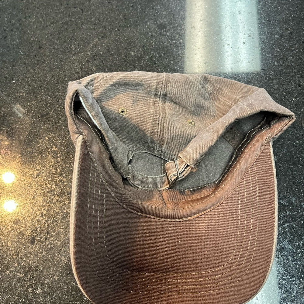 Brown Cap with Red Football Logo