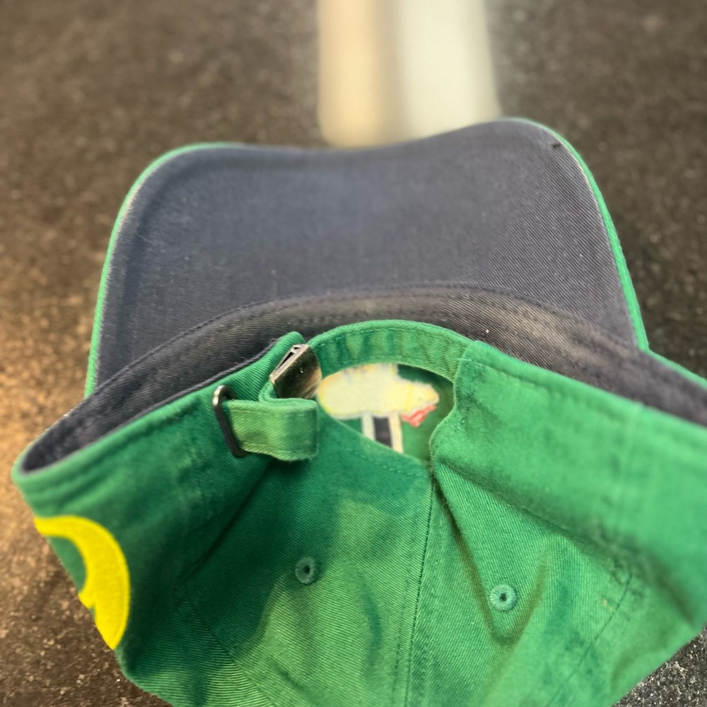 Green Cap with Bear Embroidery one size fits all