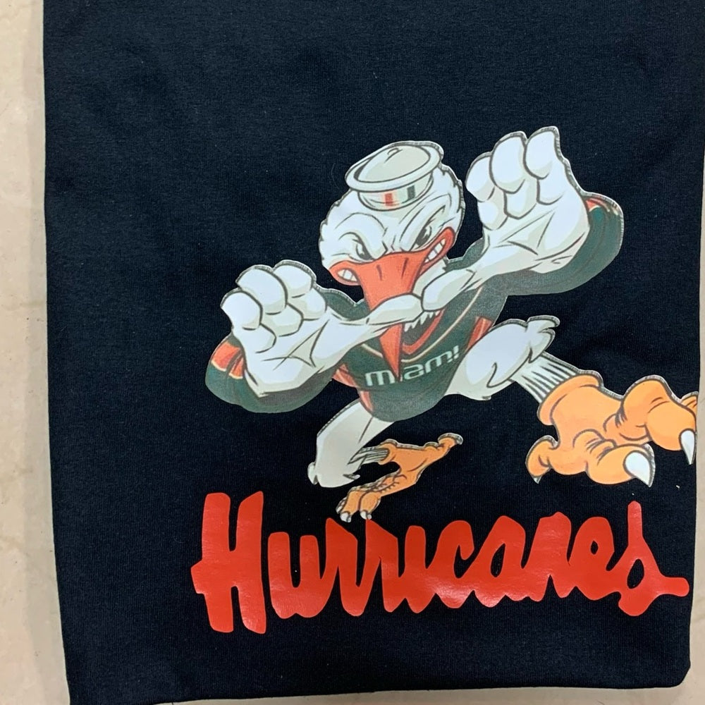 Miami hurricanes graphic tee Sz various