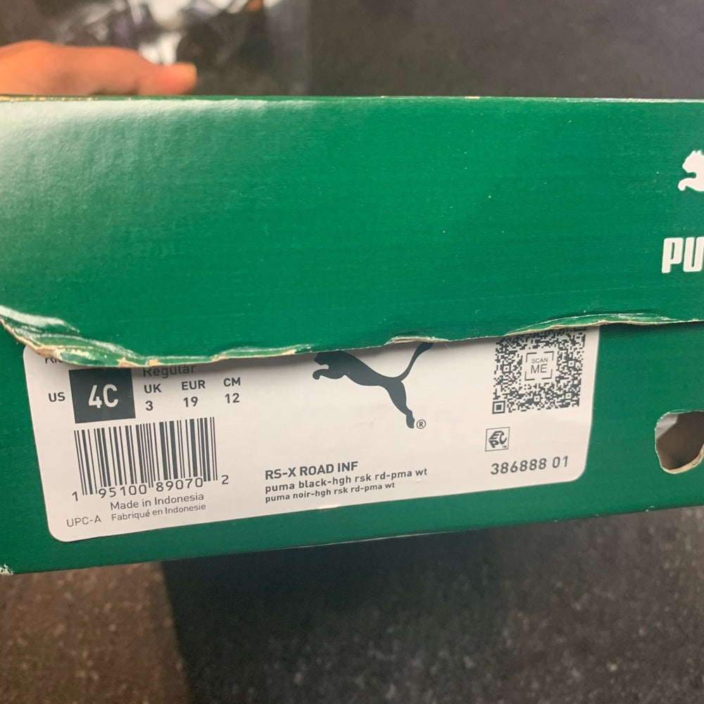 4c PUMA Kids Black and Red Sneakers Canada