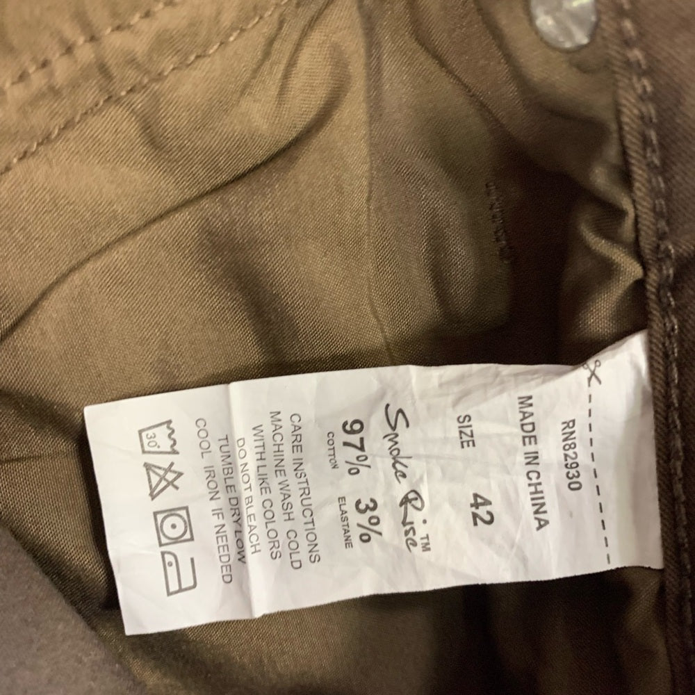 Smoke Rise Men's Slim Fit Cargo Twill Pants - Bison