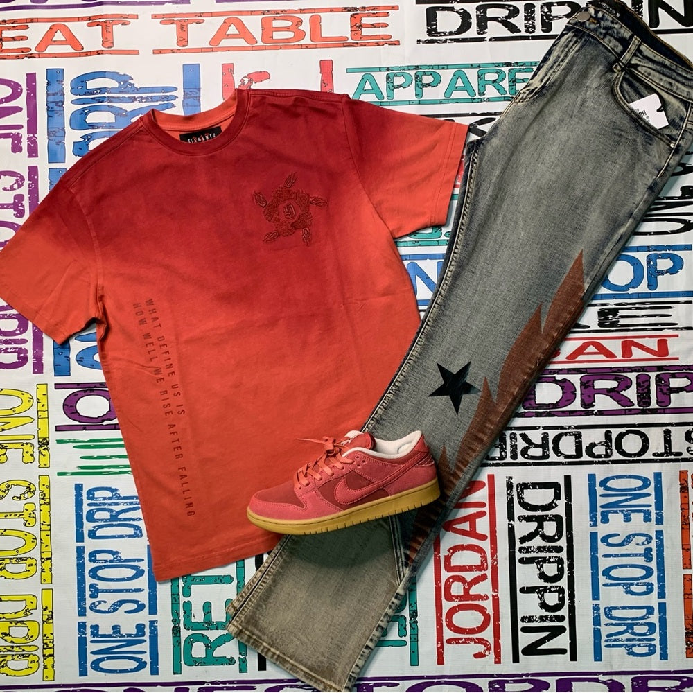 Men's Rust Graphic T-Shirt Graphic element brand Sz various