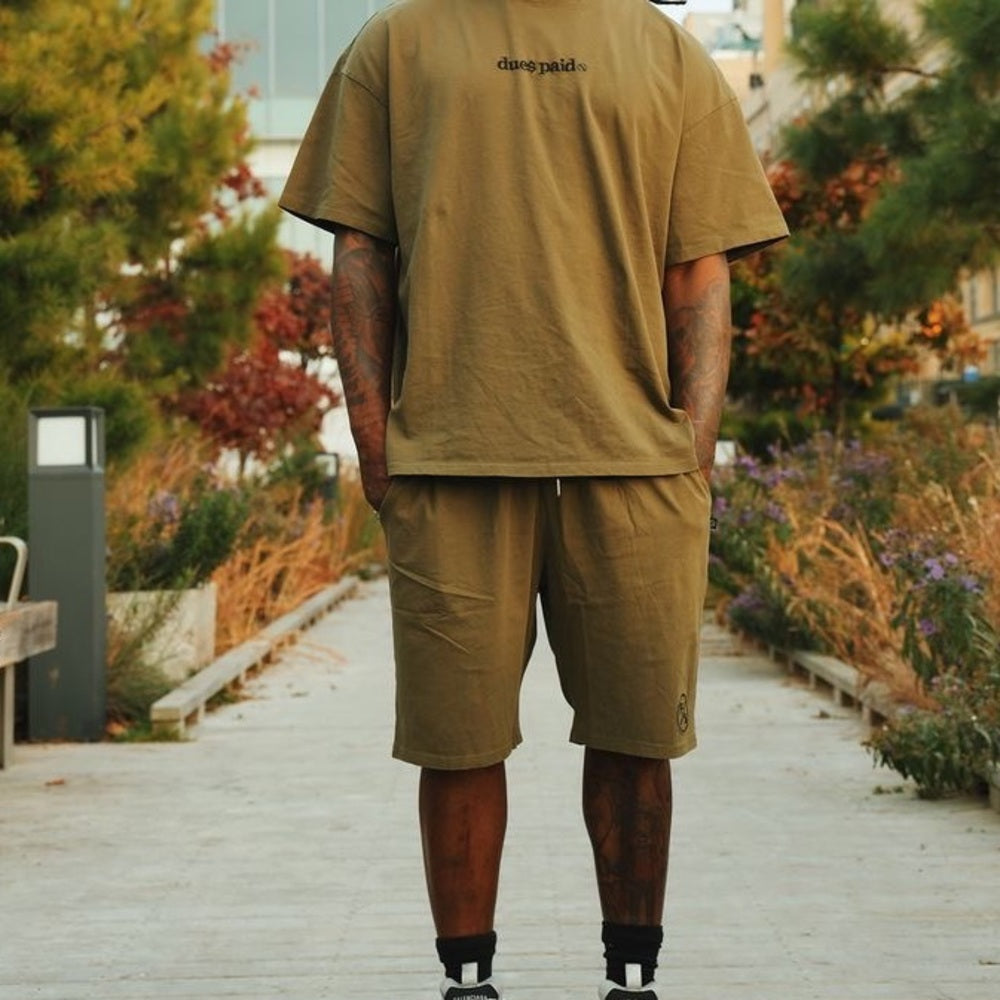 Olive Green Men's Shorts fly supply Sz various