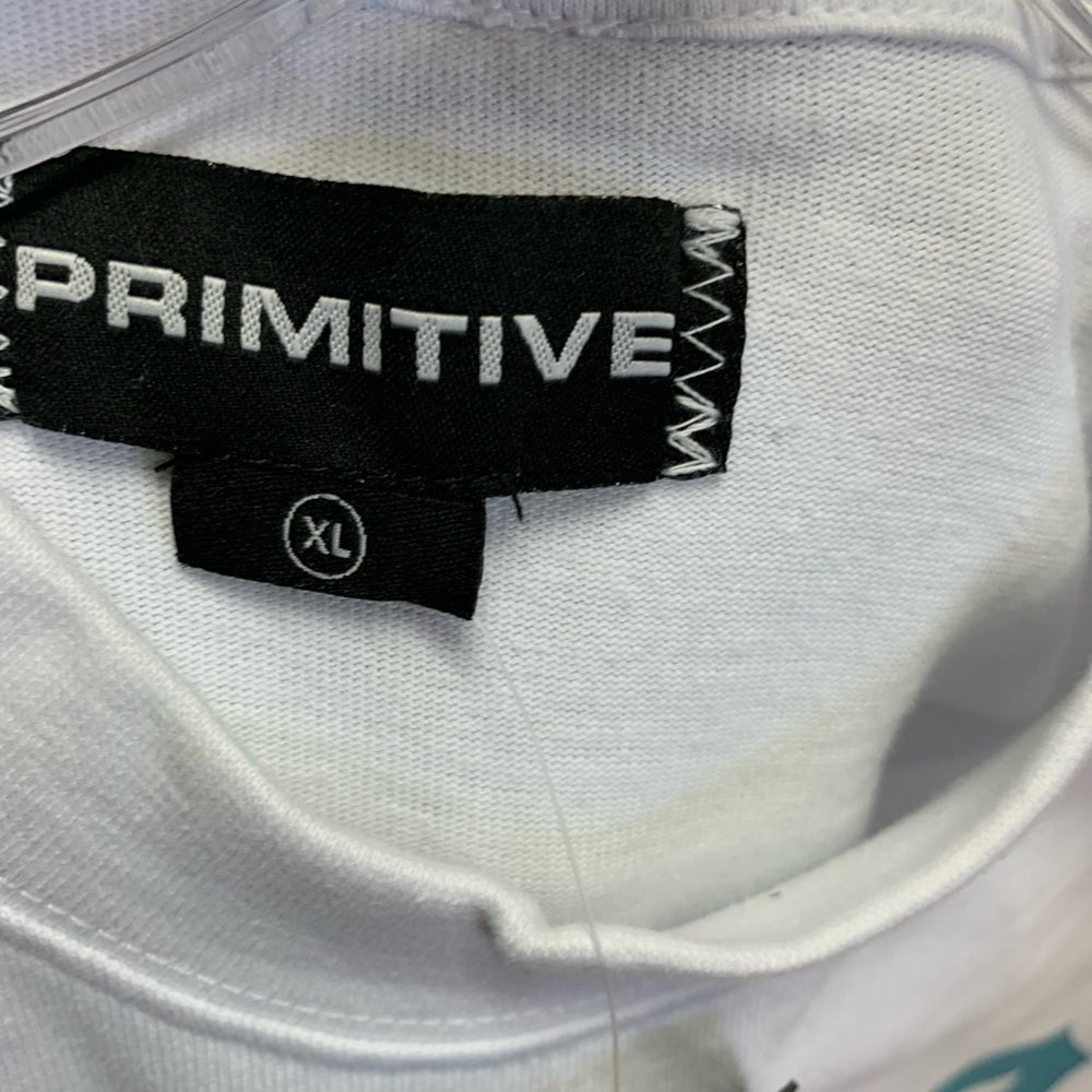 Primitive White and Green Short Sleeve Tee Sz various