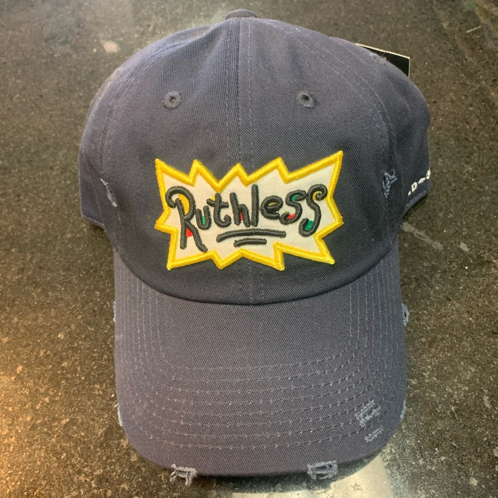 Ruthless navy blue cap one size fits all