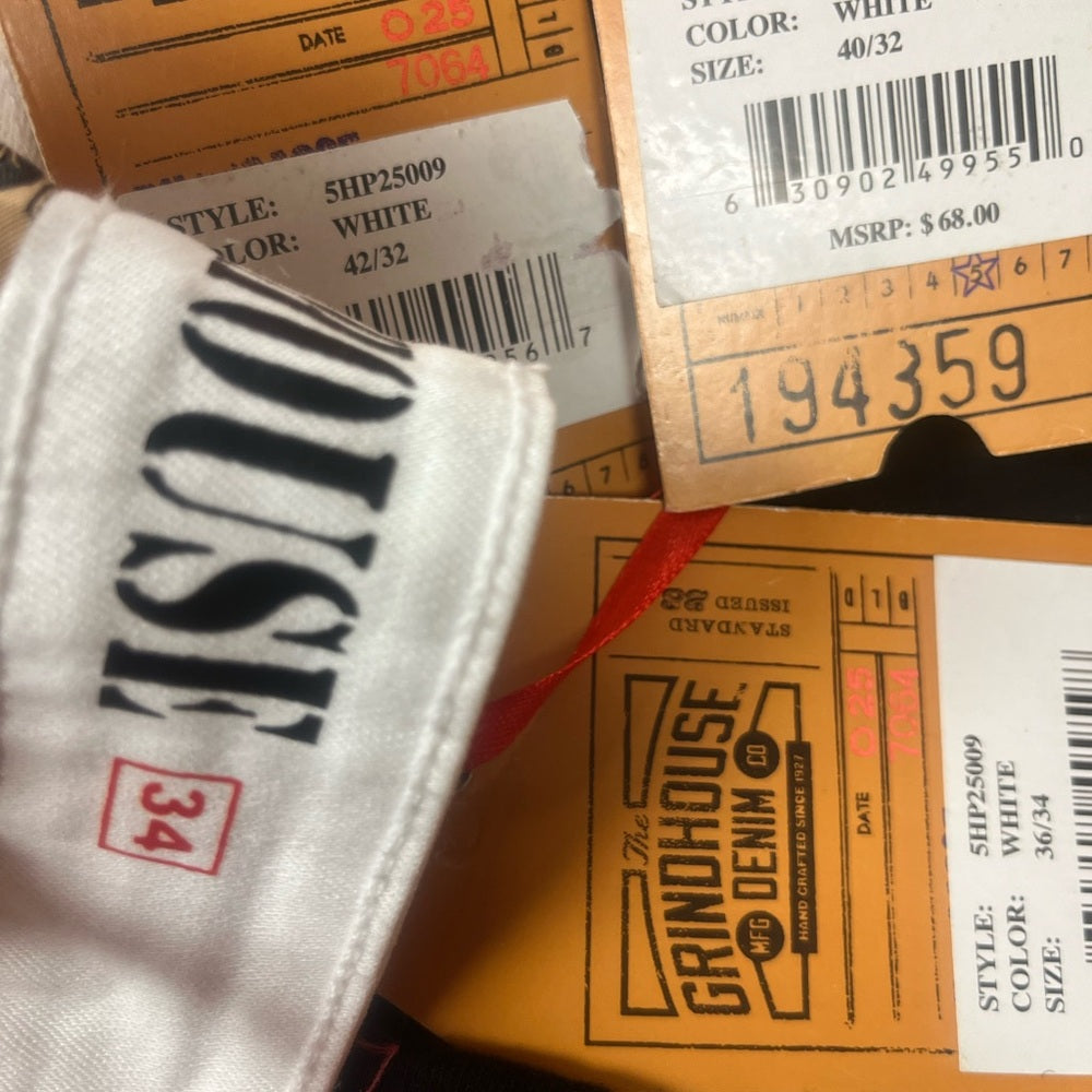 Sz various White Distressed Men Jeans