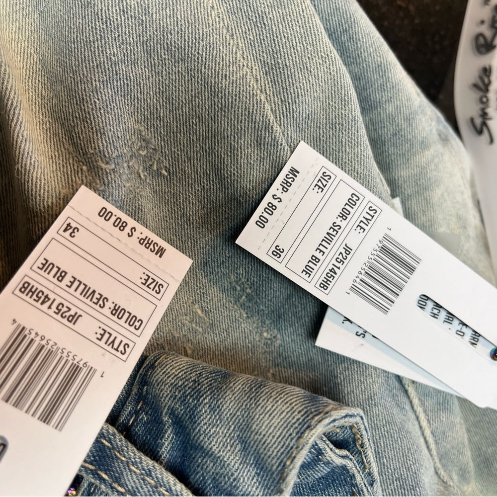 Sz various Smoke Rise Men's Slim Fit Seville Denim Jeans - Tandoori Rose