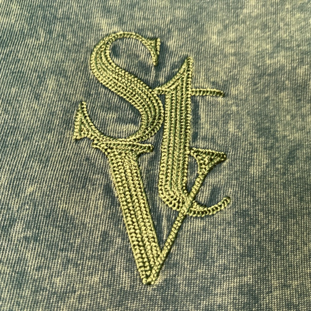 Si tu veiux Green Stitched Box T-Shirt