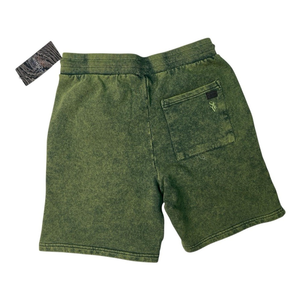 Green Casual Drawstring Shorts