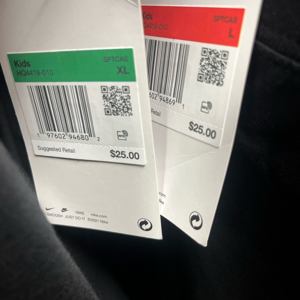 Nike Air Black T-Shirt for Big Kids